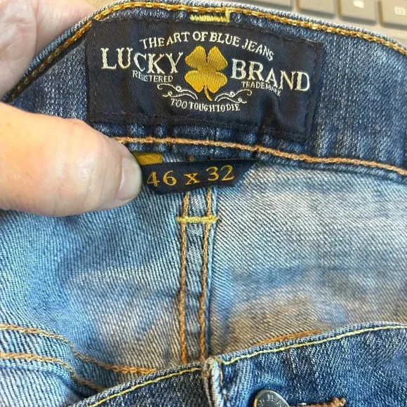 Lucky Brand Jeans 46x32 Women’s Relaxed Fit High Rise Wide Leg Plus Vintage - Picture 4 of 7